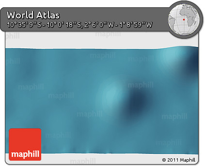 Satellite 3D Map of the Area around 10° 17' 43" S, 1° 37' 30" W