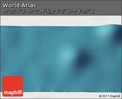 Satellite 3D Map of the Area around 10° 17' 43" S, 1° 37' 30" W