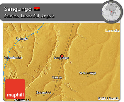 Physical 3D Map of Sangungo
