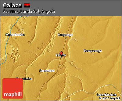 Physical 3D Map of Caiaza