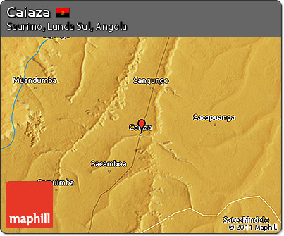 Physical 3D Map of Caiaza