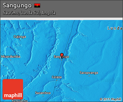 Political 3D Map of Sangungo