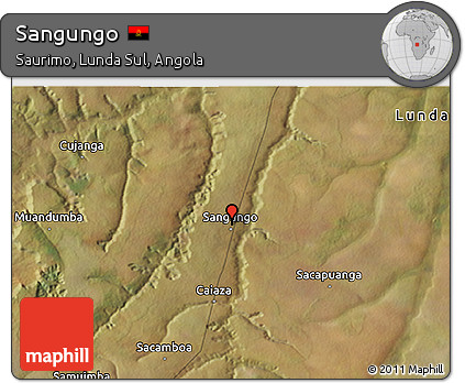 Satellite 3D Map of Sangungo