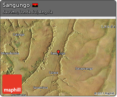 Satellite 3D Map of Sangungo