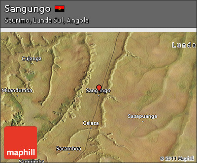 Satellite 3D Map of Sangungo