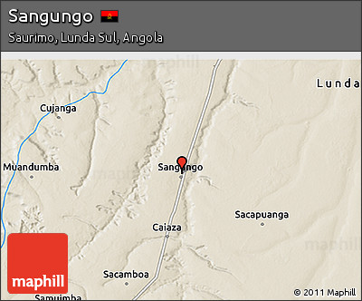 Shaded Relief 3D Map of Sangungo