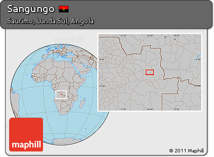 Gray Location Map of Sangungo