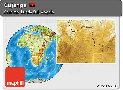Physical Location Map of Cujanga
