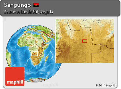 Physical Location Map of Sangungo