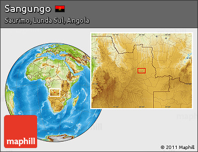 Physical Location Map of Sangungo