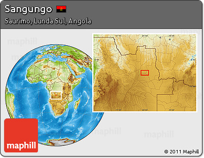 Physical Location Map of Sangungo