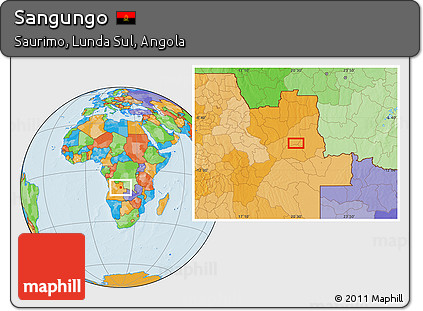 Political Location Map of Sangungo