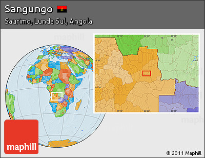 Political Location Map of Sangungo