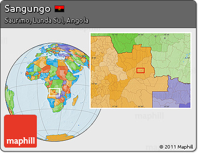 Political Location Map of Sangungo