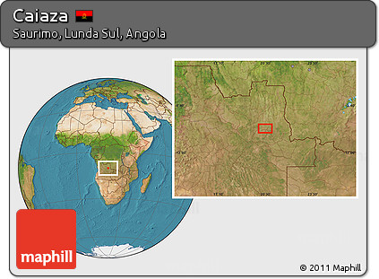 Satellite Location Map of Caiaza