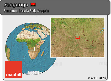 Satellite Location Map of Sangungo