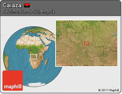 Satellite Location Map of Caiaza