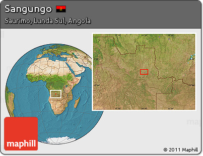 Satellite Location Map of Sangungo