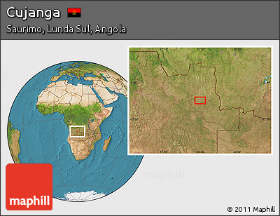 Satellite Location Map of Cujanga