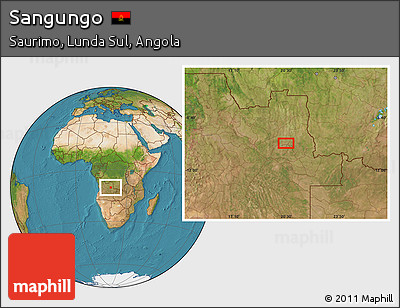 Satellite Location Map of Sangungo