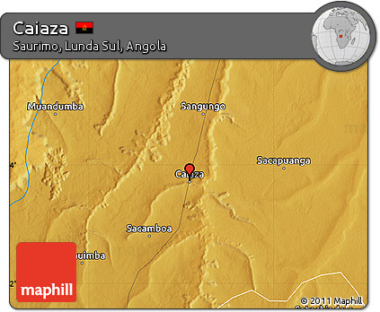 Physical Map of Caiaza