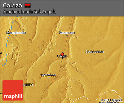 Physical Map of Caiaza