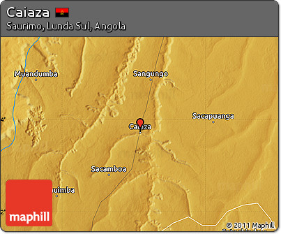Physical Map of Caiaza