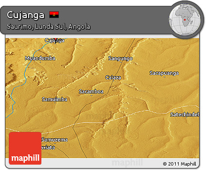 Physical Panoramic Map of Cujanga