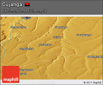 Physical Panoramic Map of Cujanga