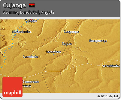 Physical Panoramic Map of Cujanga