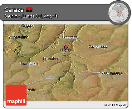 Satellite Panoramic Map of Caiaza