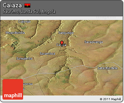 Satellite Panoramic Map of Caiaza