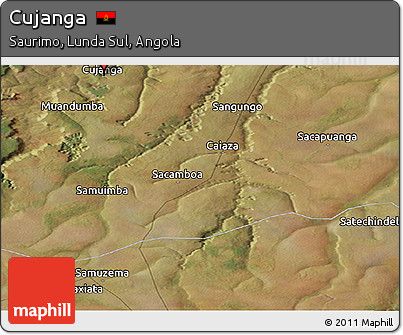 Satellite Panoramic Map of Cujanga