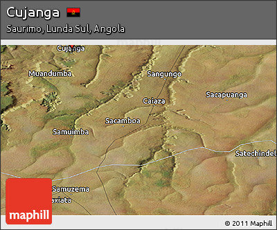Satellite Panoramic Map of Cujanga
