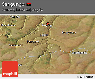 Satellite Panoramic Map of Sangungo