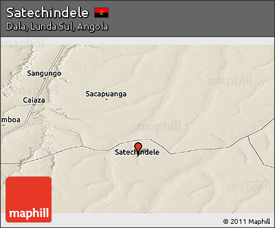 Shaded Relief Panoramic Map of Satechindele