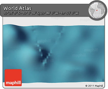Satellite 3D Map of the Area around 10° 17' 43" S, 20° 19' 30" W