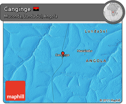 Political 3D Map of Canginge