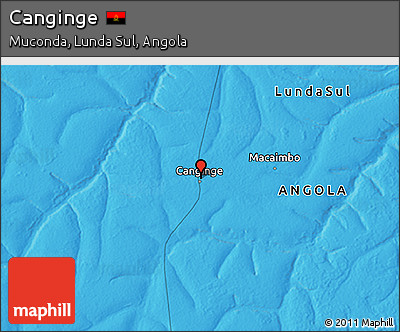 Political 3D Map of Canginge