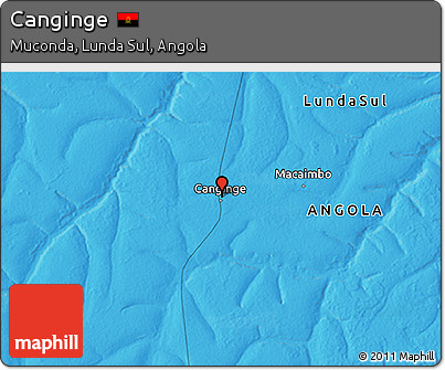 Political 3D Map of Canginge