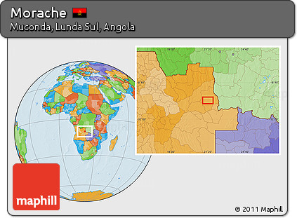 Political Location Map of Morache