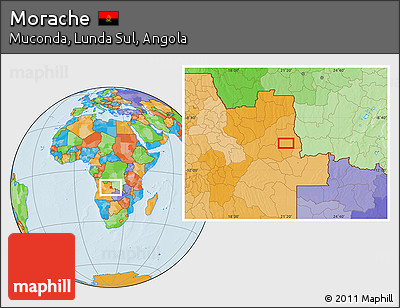 Political Location Map of Morache