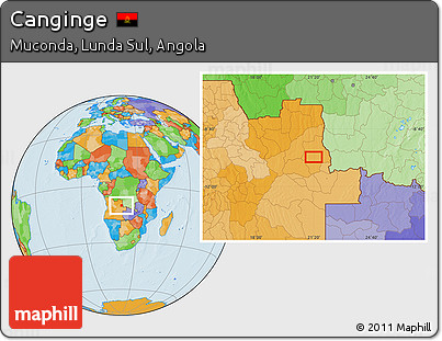 Political Location Map of Canginge