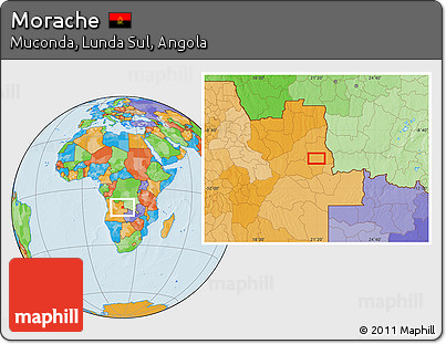 Political Location Map of Morache