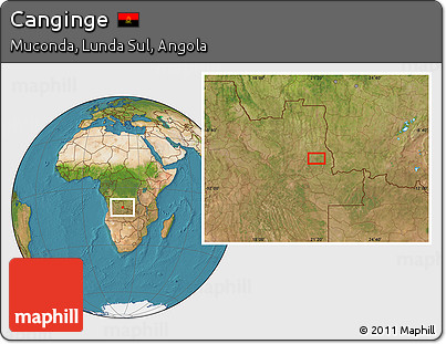 Satellite Location Map of Canginge