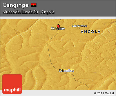 Physical Panoramic Map of Canginge