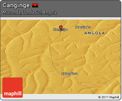 Physical Panoramic Map of Canginge