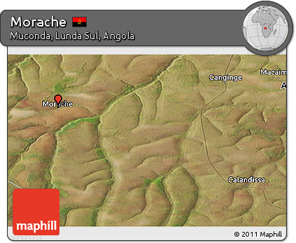 Satellite Panoramic Map of Morache