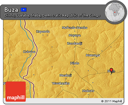 Physical 3D Map of Buza