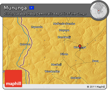 Physical 3D Map of Mununga
